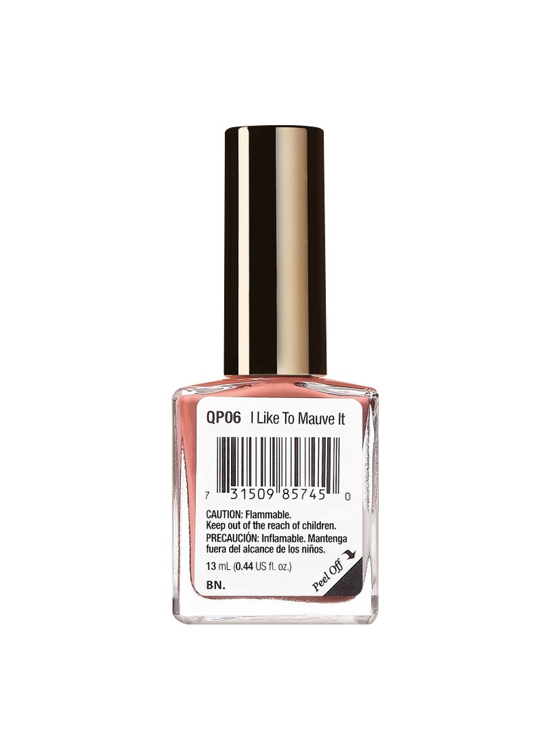 Kiss Quick Dry Nail Polish I Like to Mauve It QP06 - Image 3