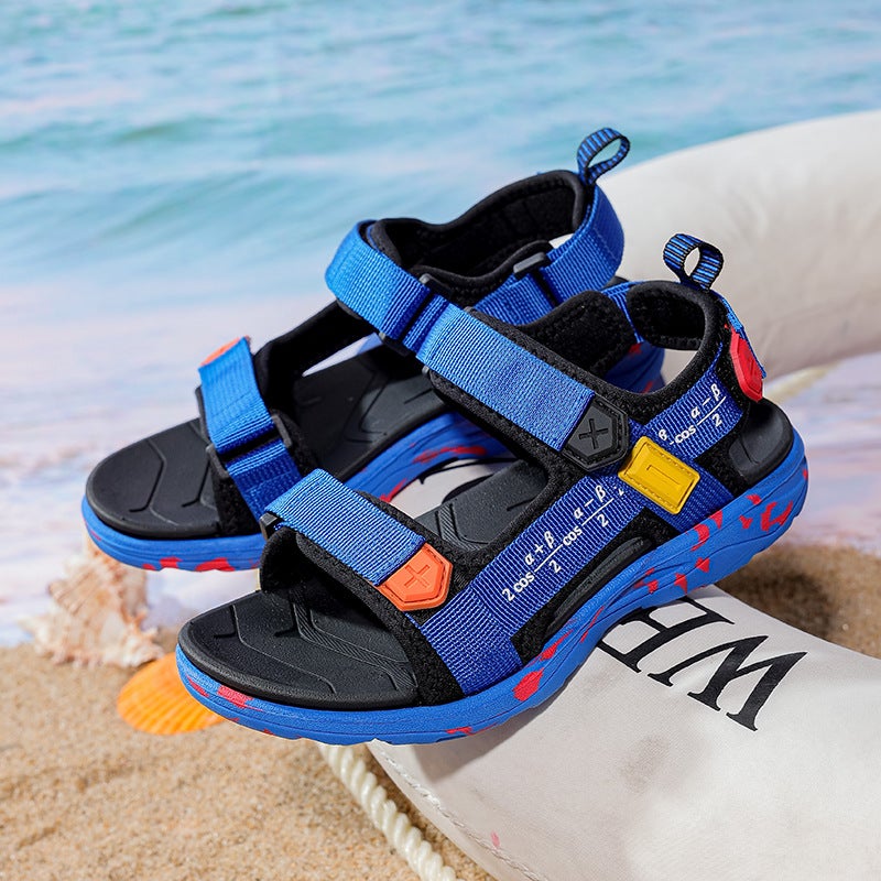 Boys' Sandals 2025 Summer Large Children'S Boys' Student Children'S Casual Non-Slip Beach Shoes Versatile Casual Shoes - Image 2