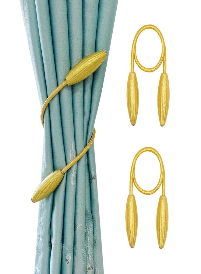 Model Worker 2PCS-DIY Curtain Tiebacks Clips Creative Variety Shape Twist Curtain Holdbacks European Style Curtain Holders for Living Room Home Window Drapery(Gold) - Image 1