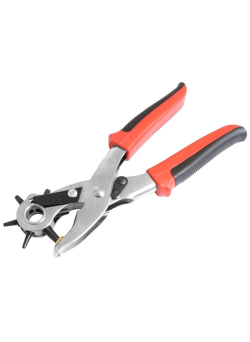 Hetkrishi Hetkrishi Leather Hole Punch Set for Belts Watch Bands Straps Dog Collars Saddles Shoes Fabric DIY Home or Craft Projects Super Heavy Duty Rotary Puncher Multi Hole Sizes Maker Tool  - Image 1