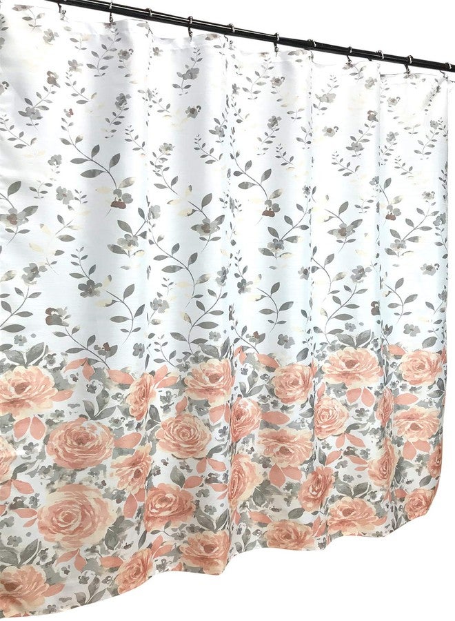 Blair Blooming Roses Shower Curtain: Watercolor Floral Design - Image 1