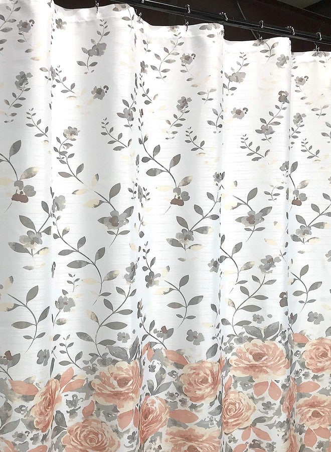 Blair Blooming Roses Shower Curtain: Watercolor Floral Design - Image 3