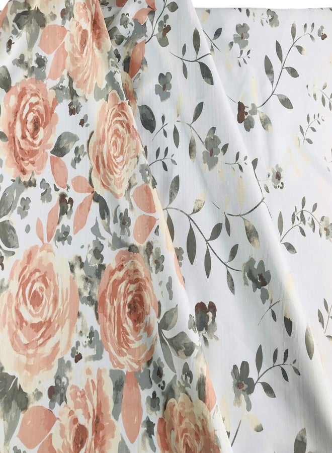 Blair Blooming Roses Shower Curtain: Watercolor Floral Design - Image 2