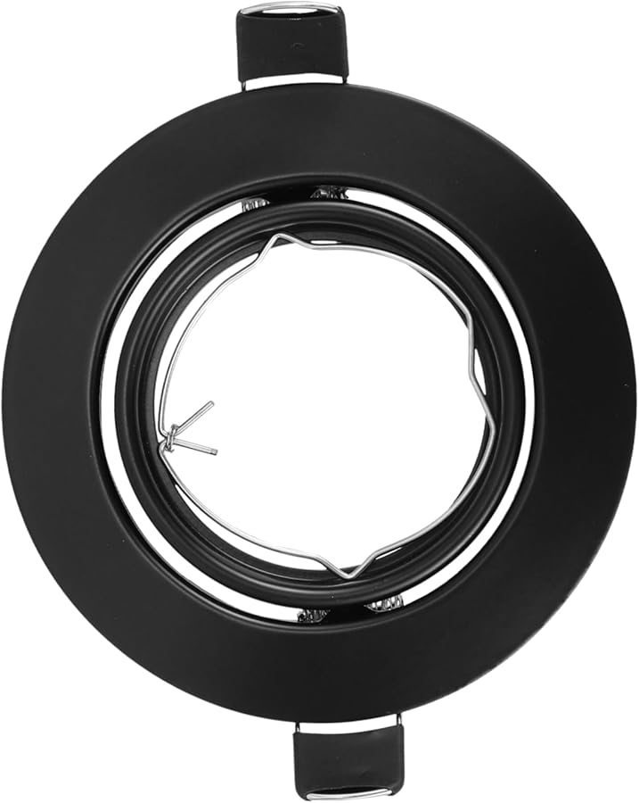 Black Recessed Light Trim Spotlight Frame Easy Install Ceiling Lamp Mount - Image 2