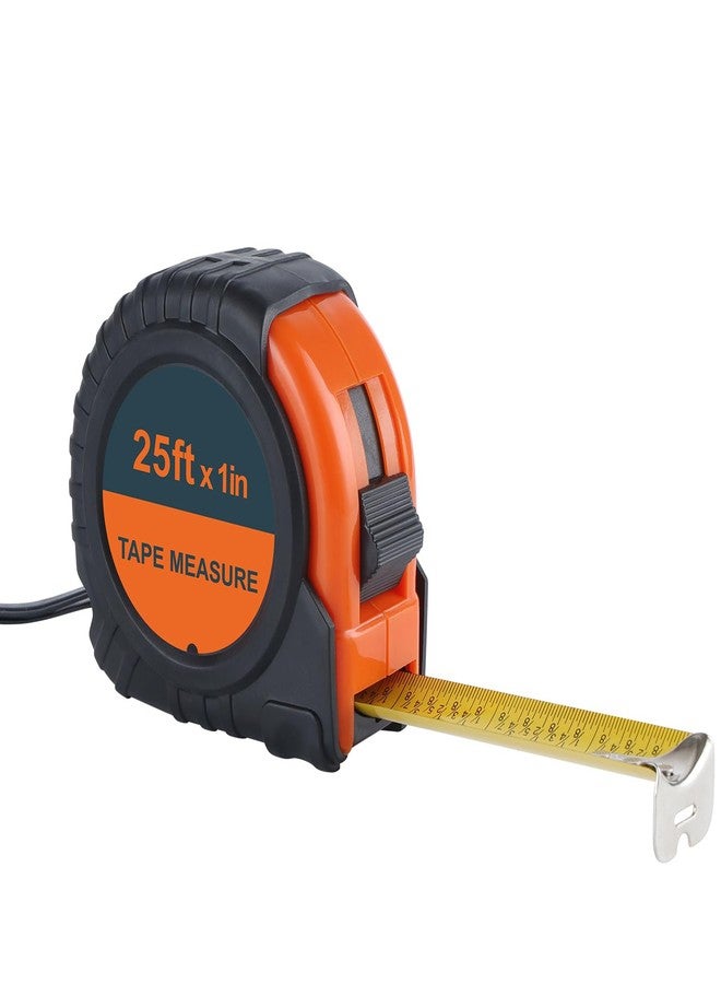 LICHAMP Tape Measure 25 ft, 1 Pack Easy Read Measuring Tape Retractable with Fractions 1/8, Measurement Tape 25-Foot by 1-Inch - Image 1