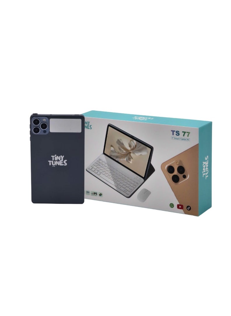 Tiny Tunes TS77 Smart Kids Tablet 7 inch Display | Wi-Fi | SIM | Mouse | Keyboard  - Image 1