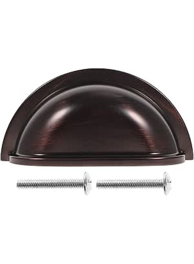 Aluminum Alloy Half Moon Drawer Pulls 2 Pack Vintage Cabinet Handles For Dresser Kitchen - Image 1