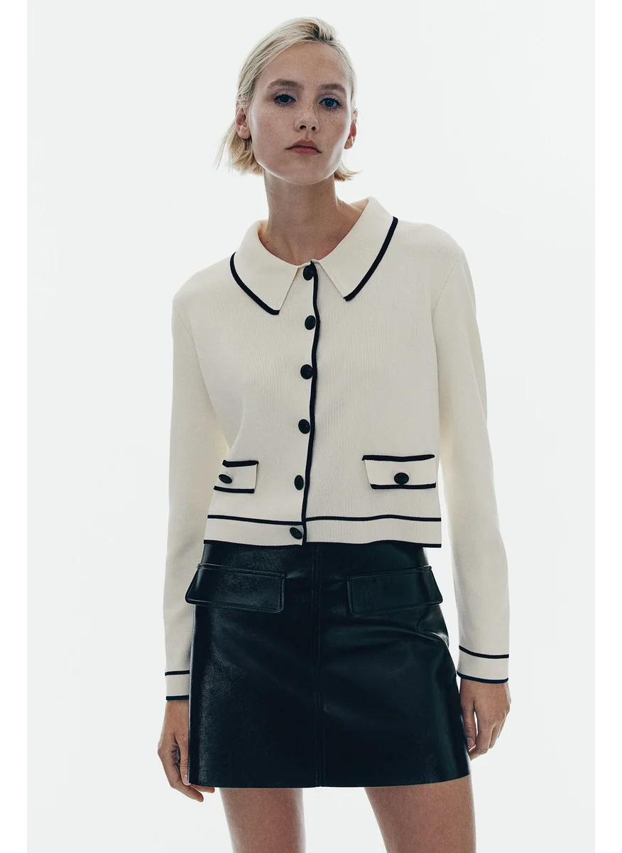 اتش اند ام Collared Cardigan