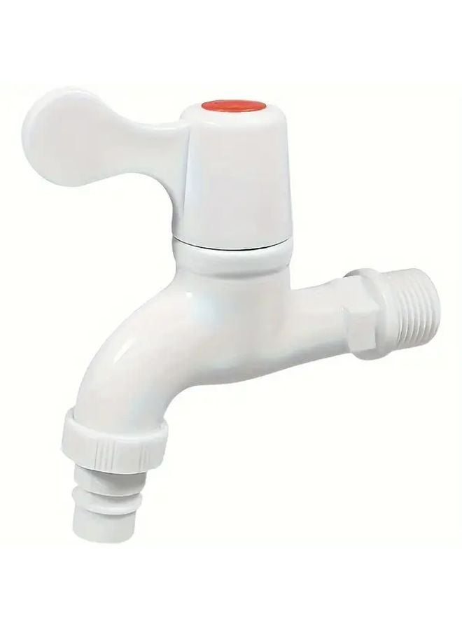 صنبور بلاستيكي متين سريع الفتح بفتحة واحدة مع صمام سيراميك، قطعة واحدة، طويل وسهل التركيب - Image 2