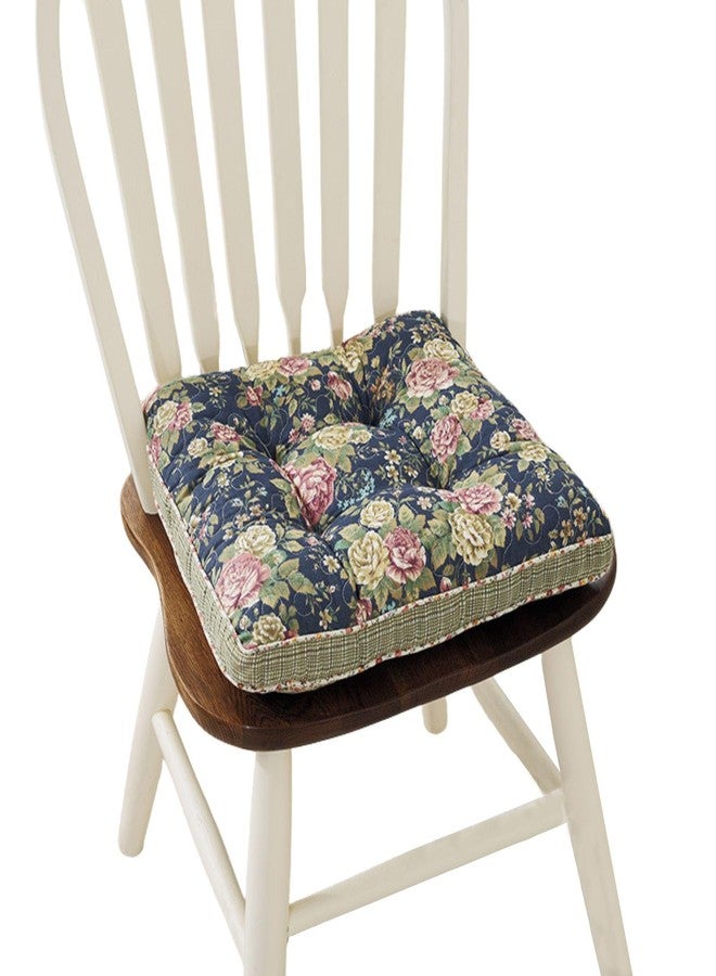 Huierxun Boho Cotton Quilted Chair Cushion for Dining Chairs Non Slip Soft Comfortable Chair Pads with Ties Patchwork Printed Seat Cushion for Kitchen Chairs Office Chairs (Pattern J,16"x16") - Image 1