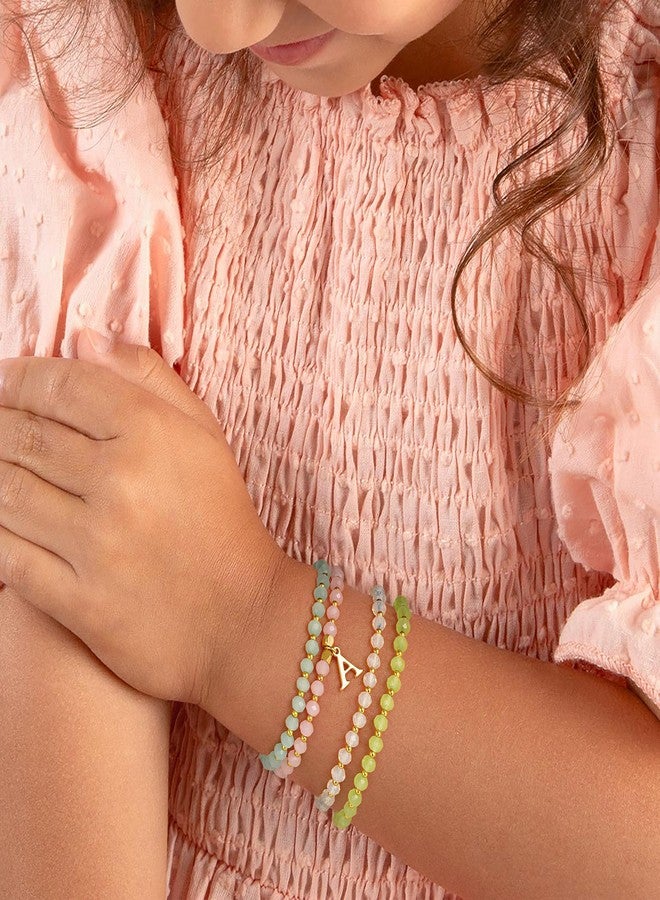IEFWELL Bridesmaid Gifts - Bridesmaid Proposal Gifts Personalized Bridal Shower Bride to be Bachelorette Party Gift Maid Matron Honor Gift, Initial B Beaded Bracelets for Brides - Image 2