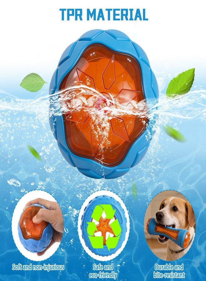 RSSCIIIUL 3 Pcs Dog Pool Floating Toys,TPR Bite Resistant Squeaky Dog Water Toy for Medium Large Dog,Interactive Dog Toys for Throwing Fetching,for Summer Outdoor Lake Beach Training Playing with storage bag - Image 3