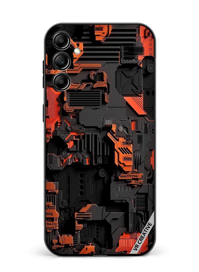 VR CREATIVE Protective Case Cover For Samsung Galaxy M14 Circuit Design Multicolour - Image 1