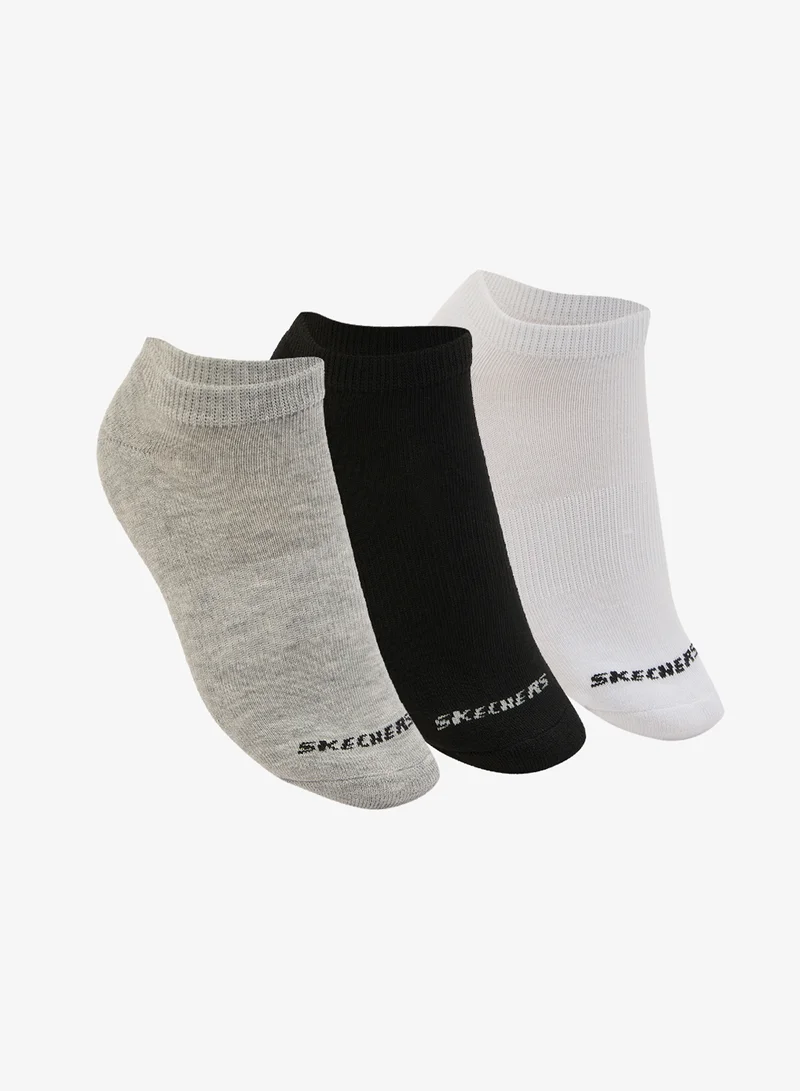 3 Pack Terry No Show Socks