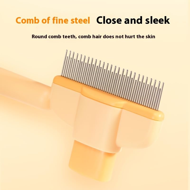 SHOPONIL Dog Knot Detangling Brush, Dog Grooming Brush, Dog Lice Comb, Pet Loose Hair Steel Needle Comb, Flea Comb for Cats and Dogs, Flea Brush, Flea Comb for Kittens and Puppies -Stainless Steel - Image 3
