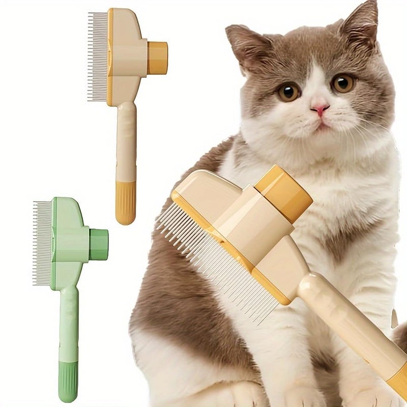 SHOPONIL Dog Knot Detangling Brush, Dog Grooming Brush, Dog Lice Comb, Pet Loose Hair Steel Needle Comb, Flea Comb for Cats and Dogs, Flea Brush, Flea Comb for Kittens and Puppies -Stainless Steel - Image 1