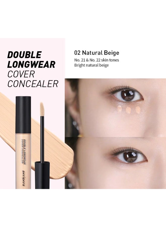 Peripera كونسيلر دابل لونغ وير كوفر 02 بيج طبيعي - Image 2