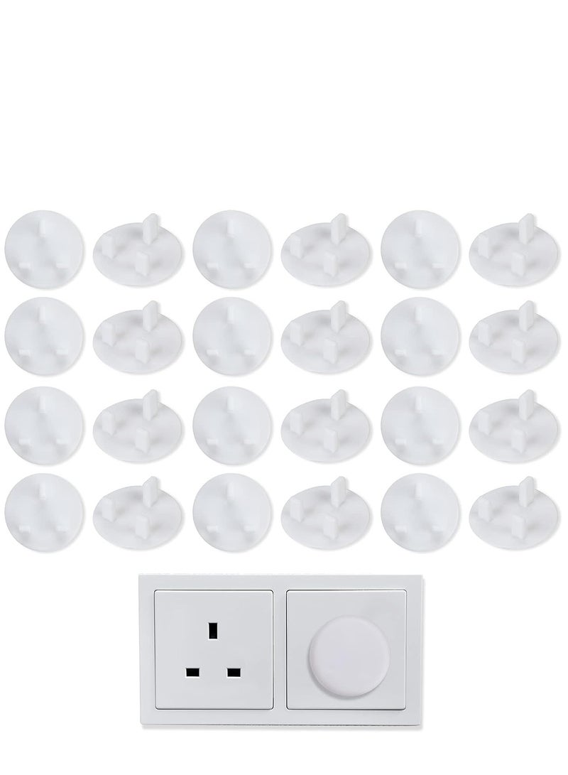 Excefore 30pcs Plug Socket Covers, White Safety Plastic Outlet Covers Protector Baby Secutity Shock Prevention Ideal for Children Safety at Home and School&Easy Install  - Image 1