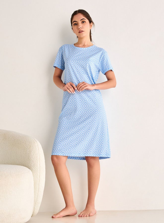 Splash FAV All-Over Printed Night Dress - Image 2