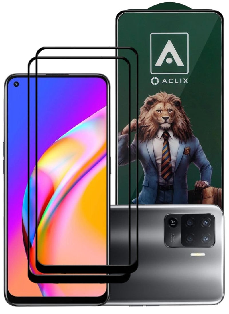 ACLIX 2 Pieces Antistatic ESD Dustproof Premium Quality High Definition Tempered Glass Screen Protector Designed For Oppo A94 - Image 1