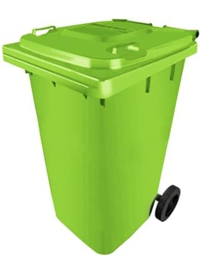 El Helal & Star | 120 Liter Green Garbage Bin with Wheels