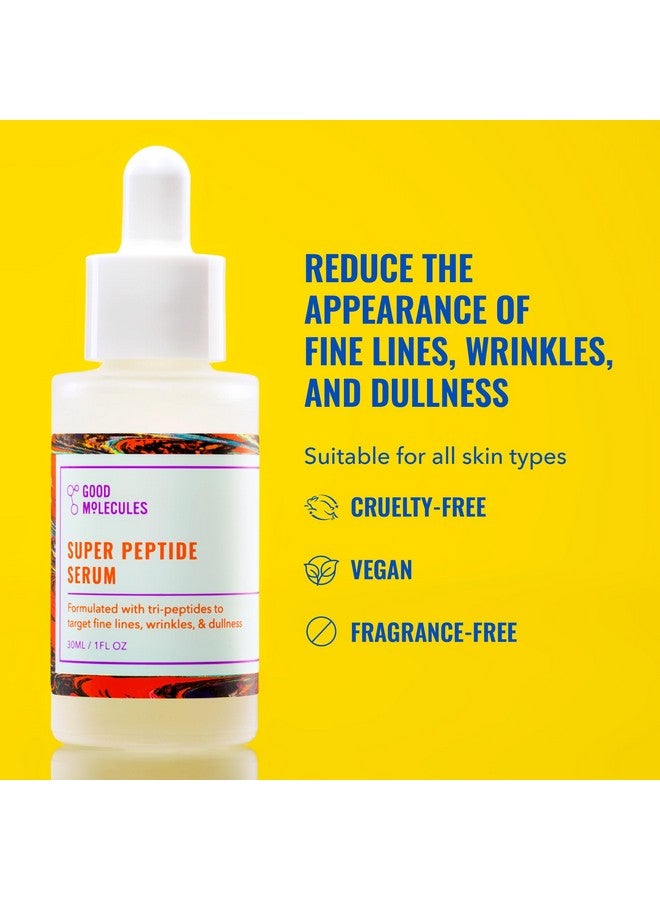 سيروم Good Molecules Super Peptide - سيروم مضاد للشيخوخة للوجه مع الببتيدات وثلاثي ببتيدات النحاس لترطيب البشرة وشدها - عناية مائية بالبشرة - Image 2