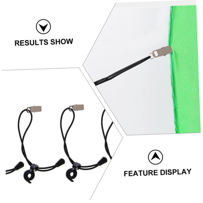 6 Pcs Adjustable Elastic Photography Clamps Backdrop Clips Nylon Grip Studio Background Support Set Random Color for Photographers Photo Shoots - Image 4