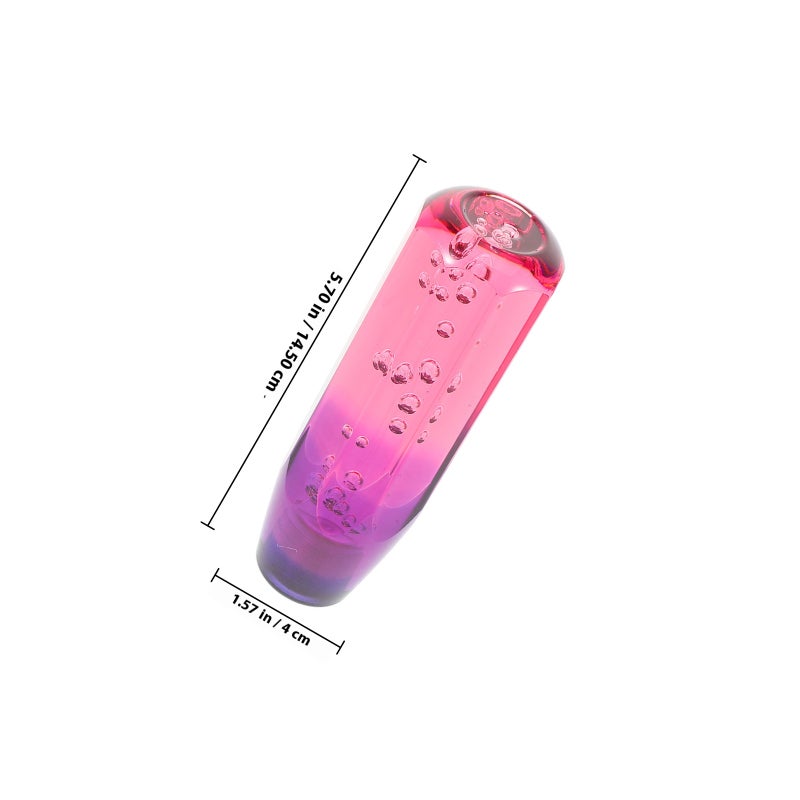 Crystal Shift Knob 15cm Car Manual Gear Shift Knob Universal Shift Knob Stick Crystal Transparent Bubble Shifter - Image 2