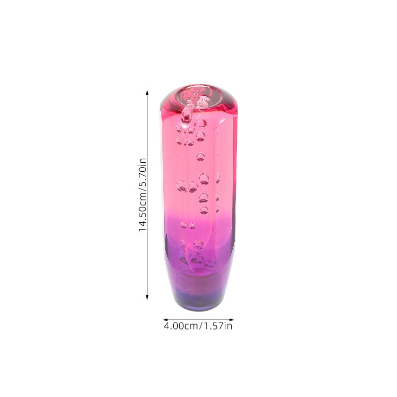 Crystal Shift Knob 15cm Car Manual Gear Shift Knob Universal Shift Knob Stick Crystal Transparent Bubble Shifter - Image 5