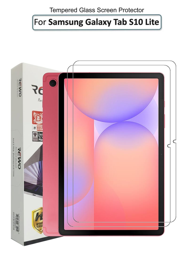 REWO For Samsung Galaxy Tab S10 Lite - 10.9 inches - Combo Pack Tempered Glass Screen Protector - Premium HD Delicate Touch , Higher Transparency , Easy to Install ,Anti-scratch and Bubble-free Screen Protector - Clear - Image 1