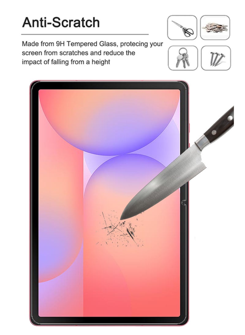 REWO For Samsung Galaxy Tab S10 Lite - 10.9 inches - Combo Pack Tempered Glass Screen Protector - Premium HD Delicate Touch , Higher Transparency , Easy to Install ,Anti-scratch and Bubble-free Screen Protector - Clear - Image 3