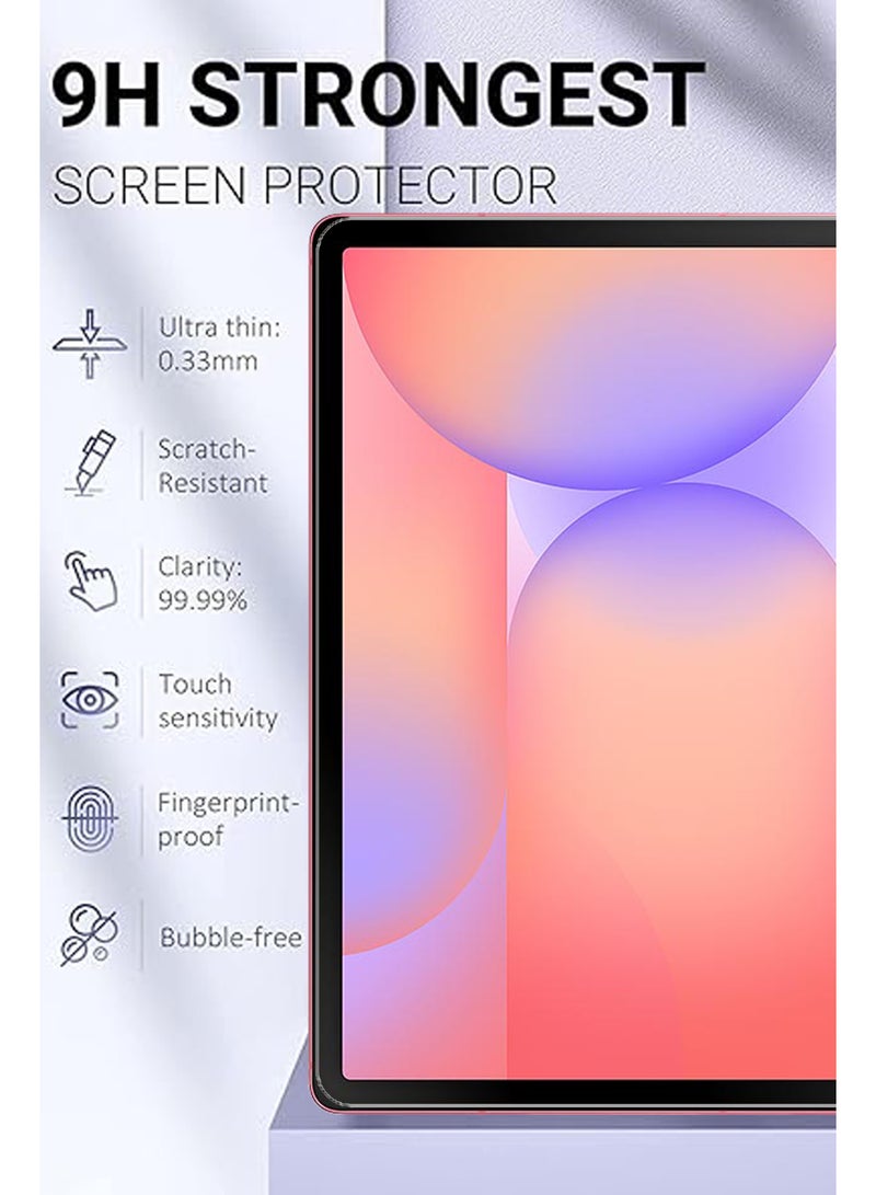 REWO For Samsung Galaxy Tab S10 Lite - 10.9 inches - Combo Pack Tempered Glass Screen Protector - Premium HD Delicate Touch , Higher Transparency , Easy to Install ,Anti-scratch and Bubble-free Screen Protector - Clear - Image 4