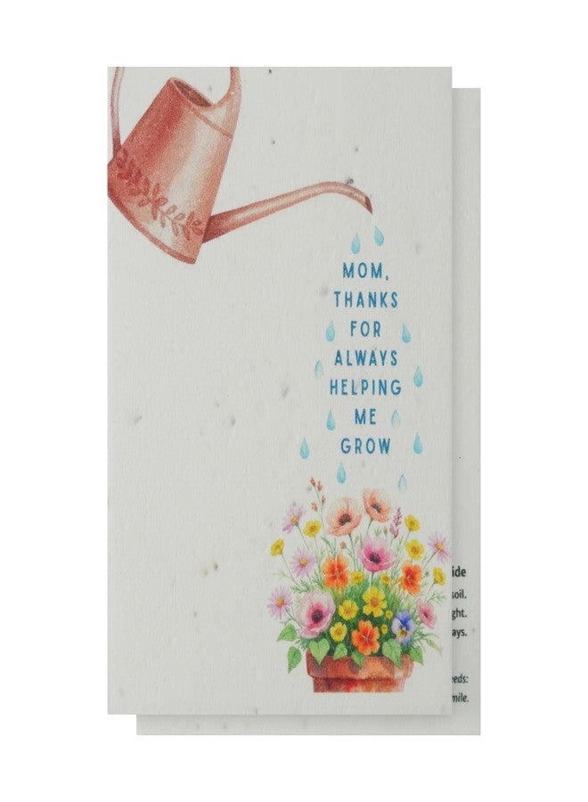 Seed Bloom Mother’s Day Greeting Card with White Envelope - Embedded with Wildflower Seeds, Plantable and Writable Gifts for Mom, Grandma, or Sister in Any Occasions - Image 1