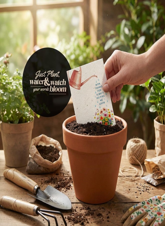 Seed Bloom Mother’s Day Greeting Card with White Envelope - Embedded with Wildflower Seeds, Plantable and Writable Gifts for Mom, Grandma, or Sister in Any Occasions - Image 5