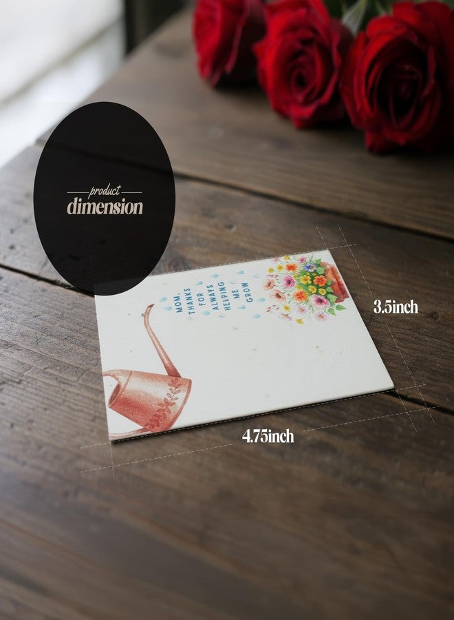 Seed Bloom Mother’s Day Greeting Card with White Envelope - Embedded with Wildflower Seeds, Plantable and Writable Gifts for Mom, Grandma, or Sister in Any Occasions - Image 2