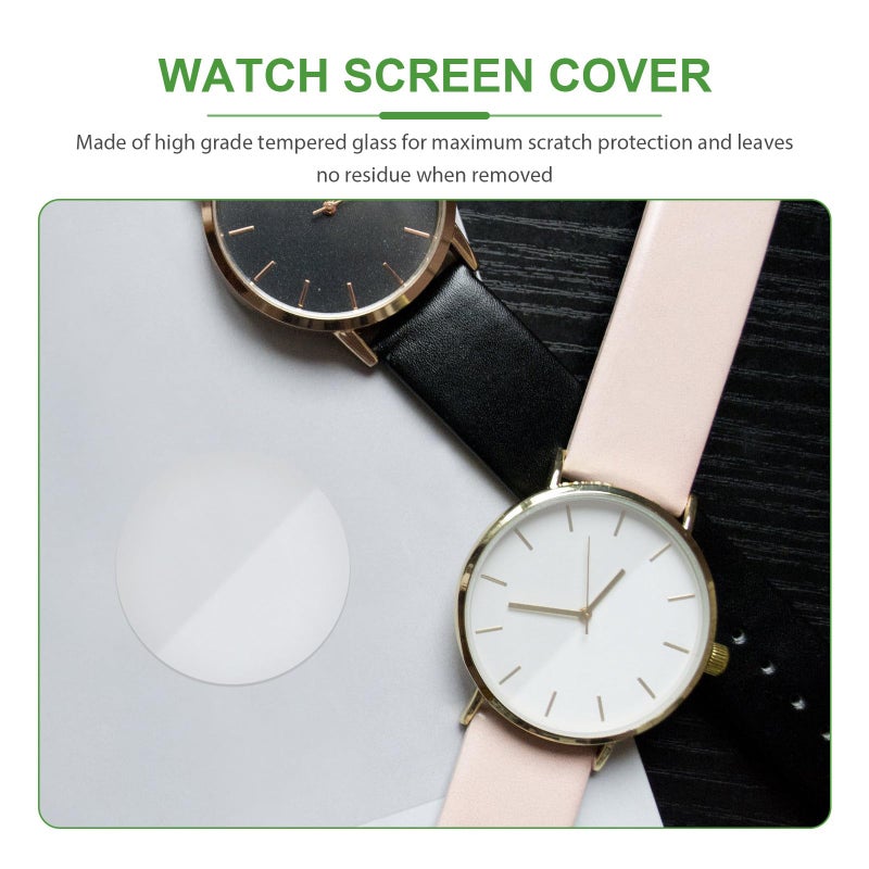 Universal Tempered Glass Screen Protector Set for 35mm 43mm Round Smartwatch - Image 4