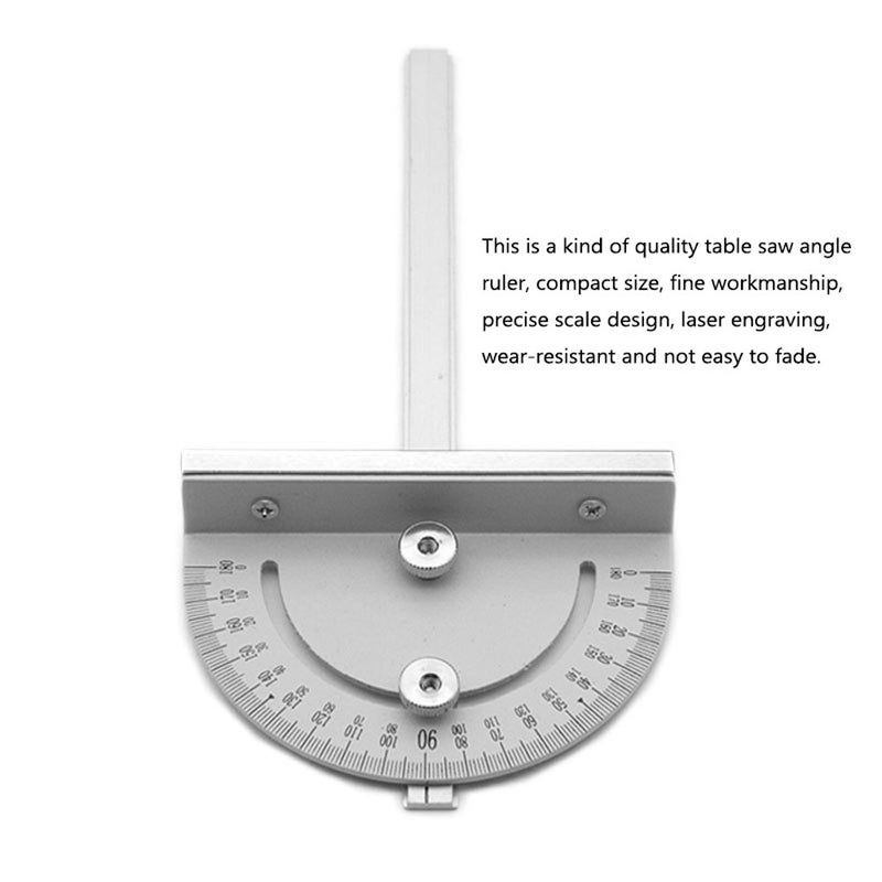Mini Table-Saw Circular Router T-slot Miter Gauge DIY Woodworking Angle Ruler - Image 3