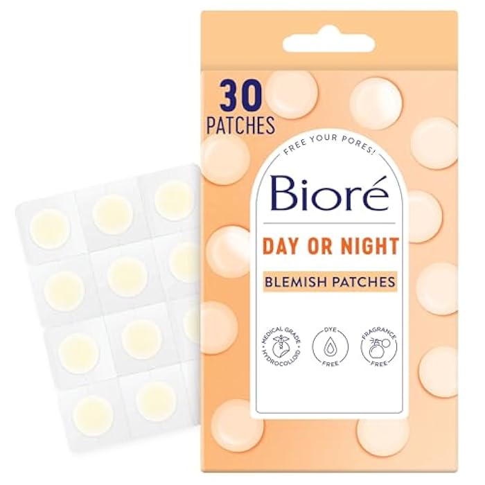 Bioré Biore Pimple Patches, Cover & Conquer Blemish Patch, Medical Grade Ultra-Thin Hydrocolloid for Covering Zits and Blemishes, HSA/FSA Approved, 30 Count - Image 1
