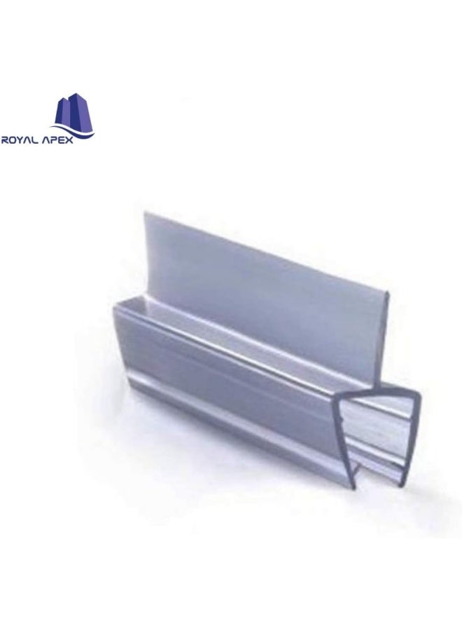 Royal Apex Translucent Weather Stripping Seal Sweep With Drip Rail Shower Door Pvc Silicone Lip Seal Strip For 81012Mm Frame-Less Glass  - Image 2