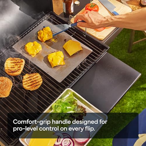 Misen Fish Silicone Spatula - Slotted Turner for Cooking - Perfect for Frying - Heat Resistant - Dishwasher Safe -1mm Thick Flexible Flipper - Soft Silicone Grip Handle for Easy Use - Image 4