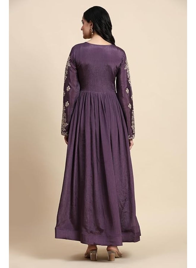 TRENDMALLS 3XL طقم كورتا وبنطلون بتصميم عليا مطرز بمزيج الحرير من تريندمالز مع شال - Image 4