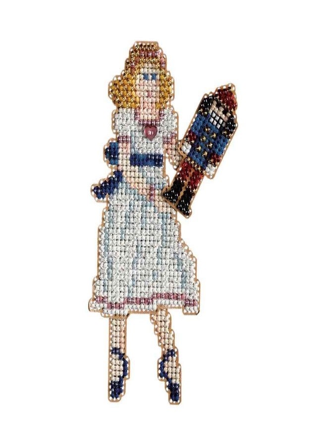 Mill Hill Clara Beaded Counted Cross Stitch Christmas Ornament Kit Mill Hill 2008 Winter Holiday Nutcracker MH18-8302 - Image 1