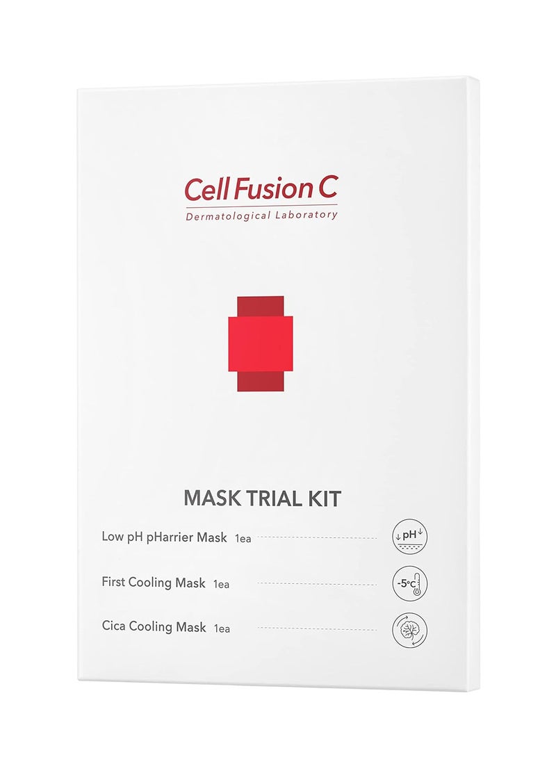 Cell Fusion C Cell Fusion C Mask Trial Kit  Sheet Mask 27g3ea  Korean Skincare face masks skincare Moisturizing and Nourishing Facial Mask hydrating face masksTrial Size Gift Set 