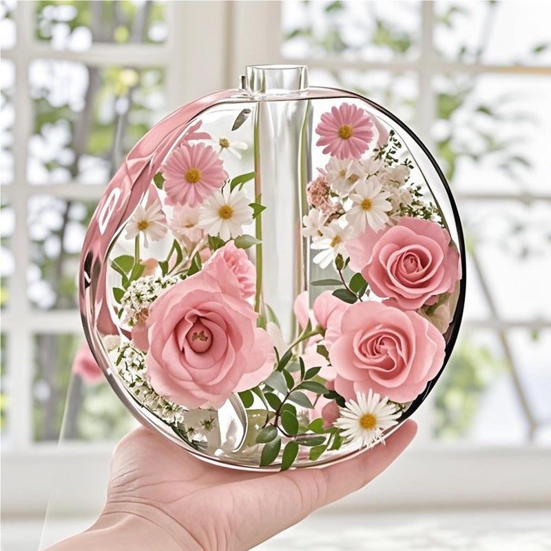 ZtohPyo Large Vase Resin Molds, Round Silicone Molds for Epoxy Resin, Deep Resin Mold for Flowers w/3 Test Tubes, 3D Resin Art Molds for Flowers Preservation, DIY Gifts, Wedding Valentine Home Decors - Image 4