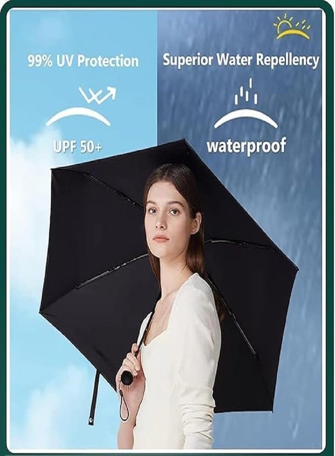ABSTER Mini Folding Umbrella with UV Protection and Waterproof Coating, 6 Ribs Compact Portable Parasol with Storage Case, Portable, Lightweight & Durable for Rain & Sun Protection - Image 4