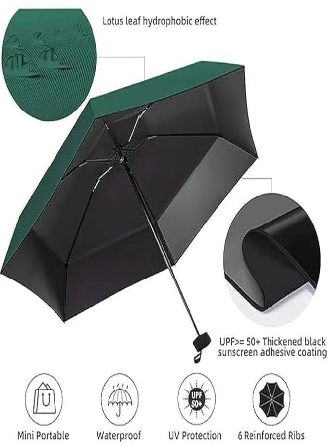 ABSTER Mini Folding Umbrella with UV Protection and Waterproof Coating, 6 Ribs Compact Portable Parasol with Storage Case, Portable, Lightweight & Durable for Rain & Sun Protection - Image 3