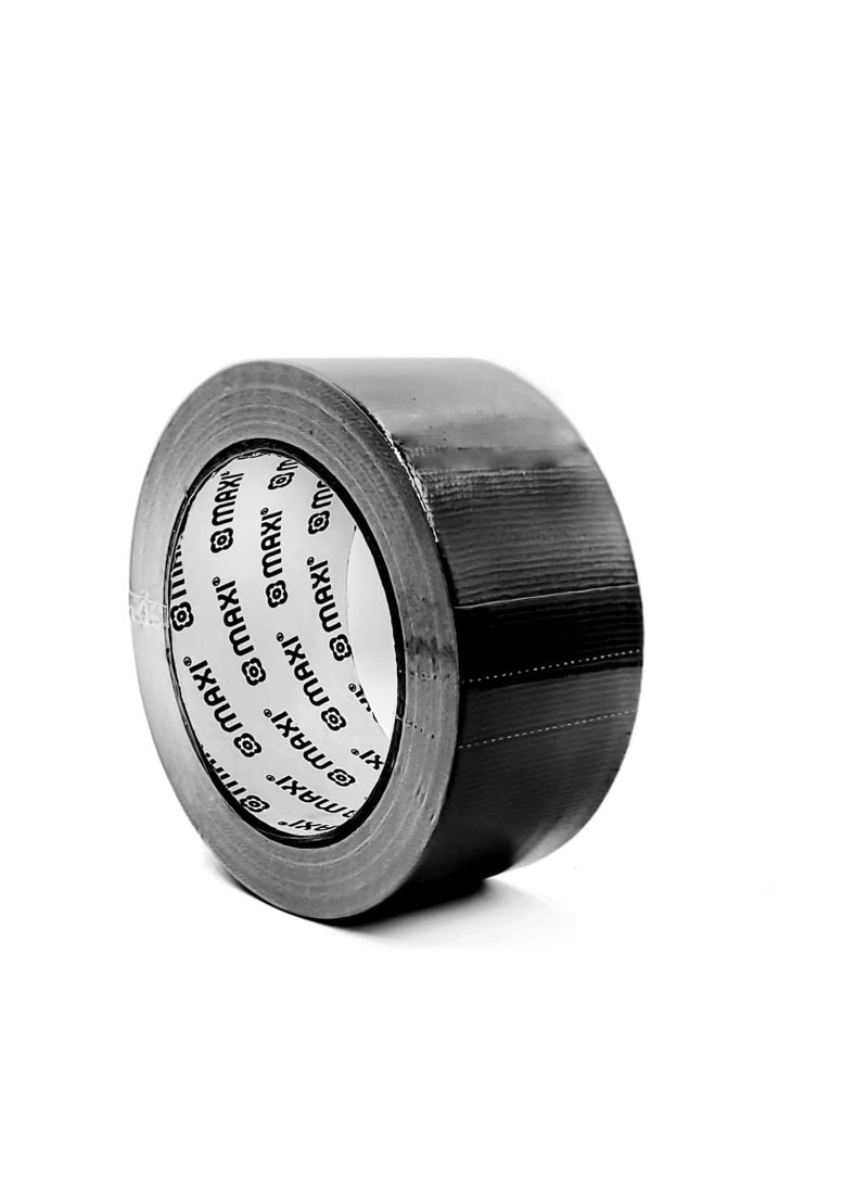 Maxi 48Mm X 25Yds Duct Tape Black,Waterproof Strong Adhesive Tape For Patching, Sealing, Securing Cables And Labelling , Heavy Duty Tape For Indoor & Outdoor Use  - Image 1
