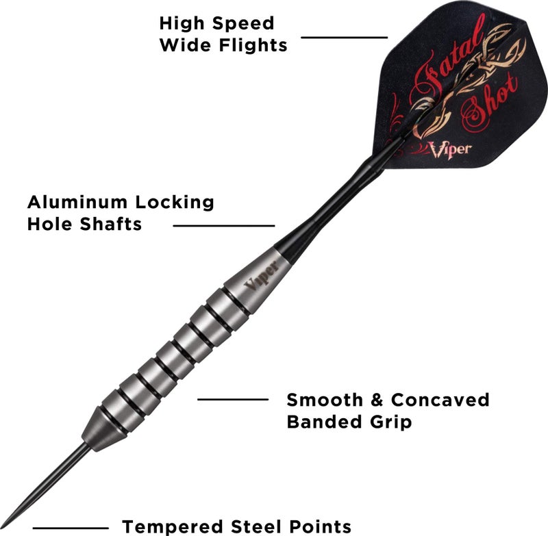 Viper Underground Steel Tip Dart Set, Fatal Shot, 24 Grams - Image 3