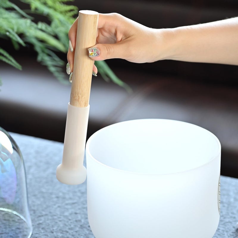 CVNC Crystal Singing Bowls Mallet Sound Bowl Healing Bowl Striker Mallet for Playing Crystal Meditation Yoga or Sound Baths - Image 2
