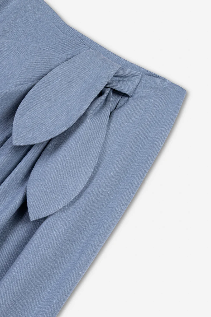 Nocturne  Tie Detail Pleated Trousers for Women | Best Price UAE